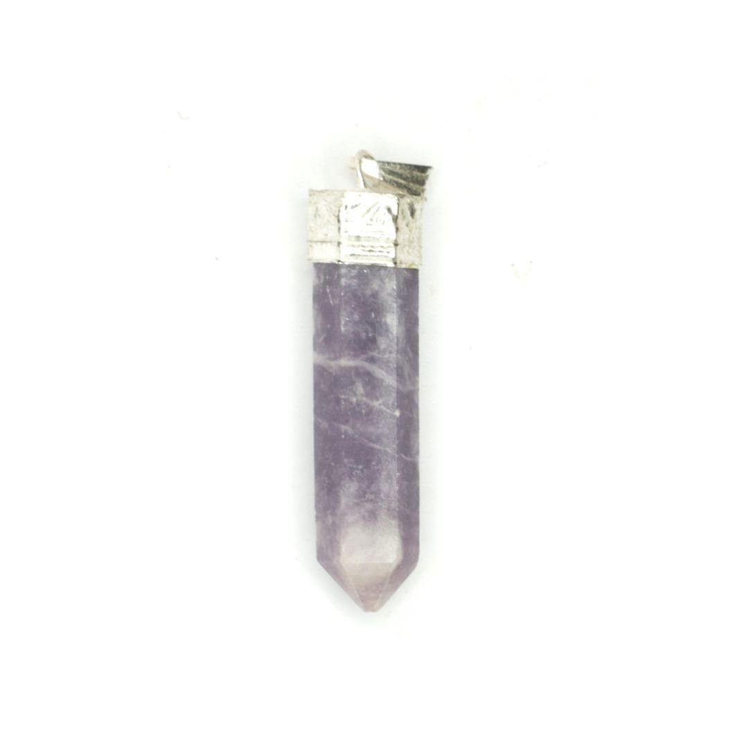 Amethyst Pencil Pendant