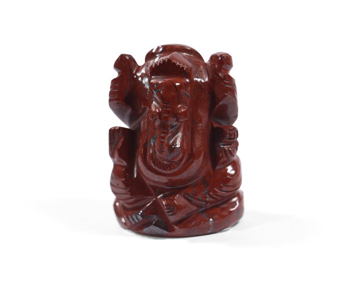 Natural Red Jasper Ganesh Ji Statue
